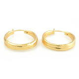 Metal Texture Clip-On Huggies Earrings