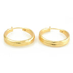 Ember Texture Hoop Earrings - La Vitá Jewels