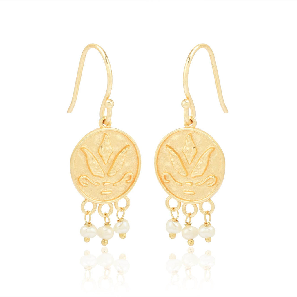 Navya Fresh Water Pearl Earrings - La Vitá Jewels