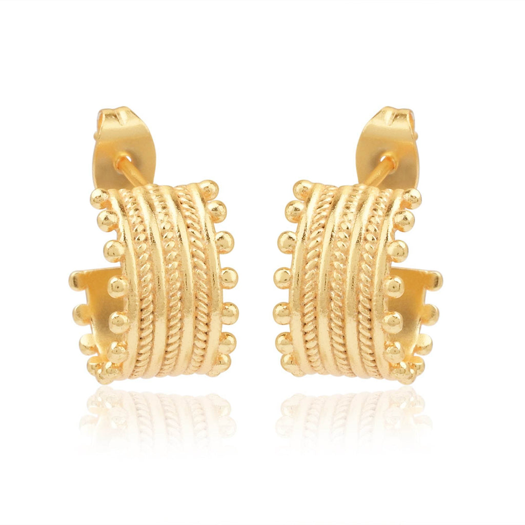 Chandrakala Hoop Earrings - La Vitá Jewels
