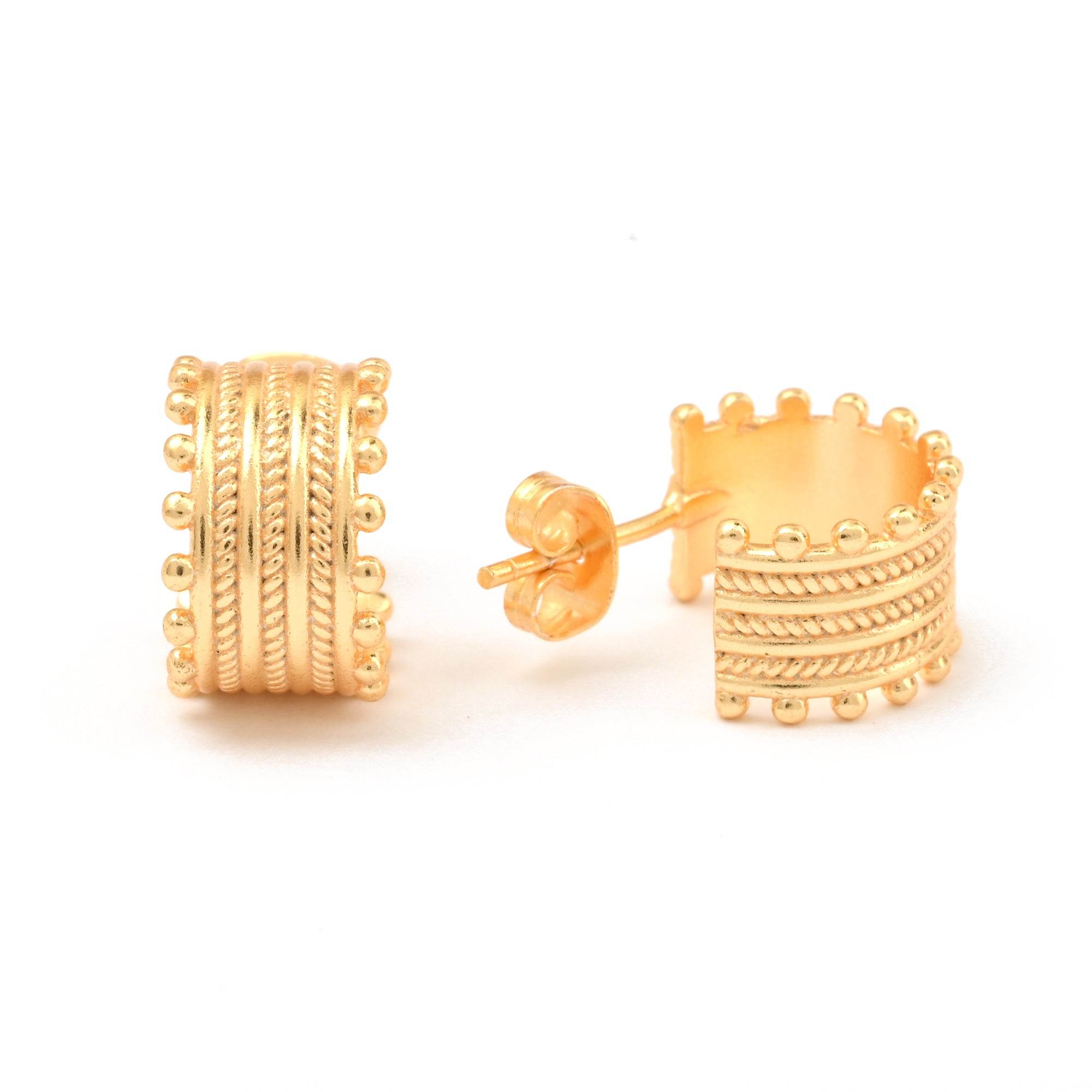 Chandrakala Hoop Earrings - La Vitá Jewels