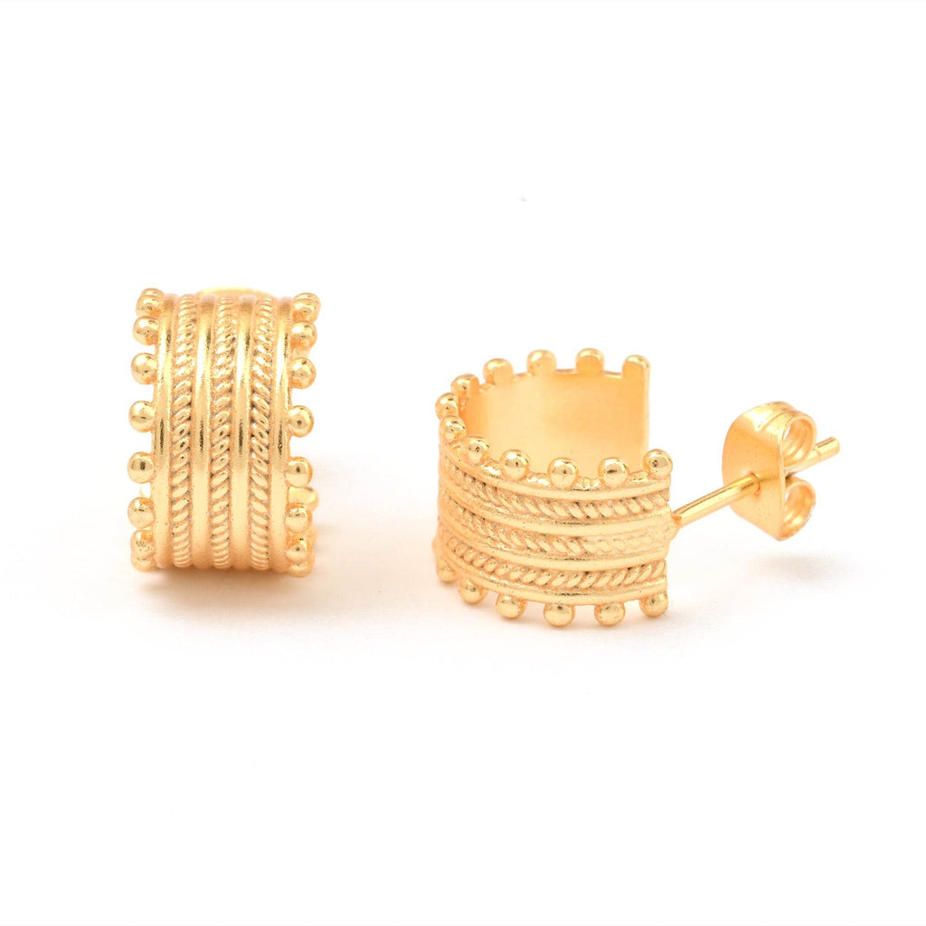 Chandrakala Hoop Earrings - La Vitá Jewels