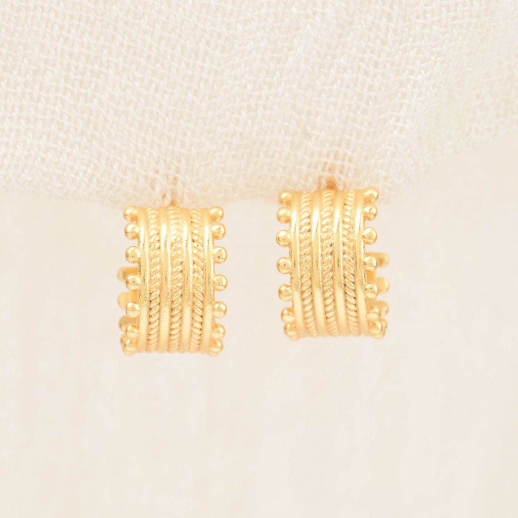 Chandrakala Hoop Earrings - La Vitá Jewels