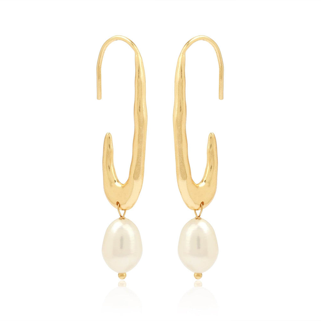 Navya Pearl Drop Earrings - La Vitá Jewels