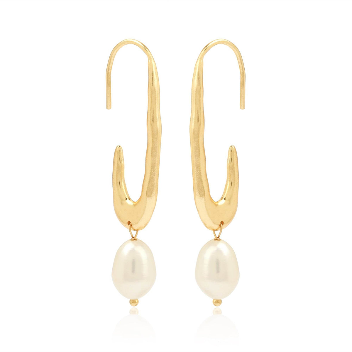 Navya Pearl Drop Earrings - La Vitá Jewels