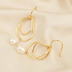 Cosmos Pearl Drop Earrings - La Vitá Jewels