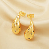 White CZ Teardrop Earrings