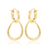 Interlocked Elegance Huggies Earrings