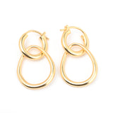 Interlocked Elegance Huggies Earrings