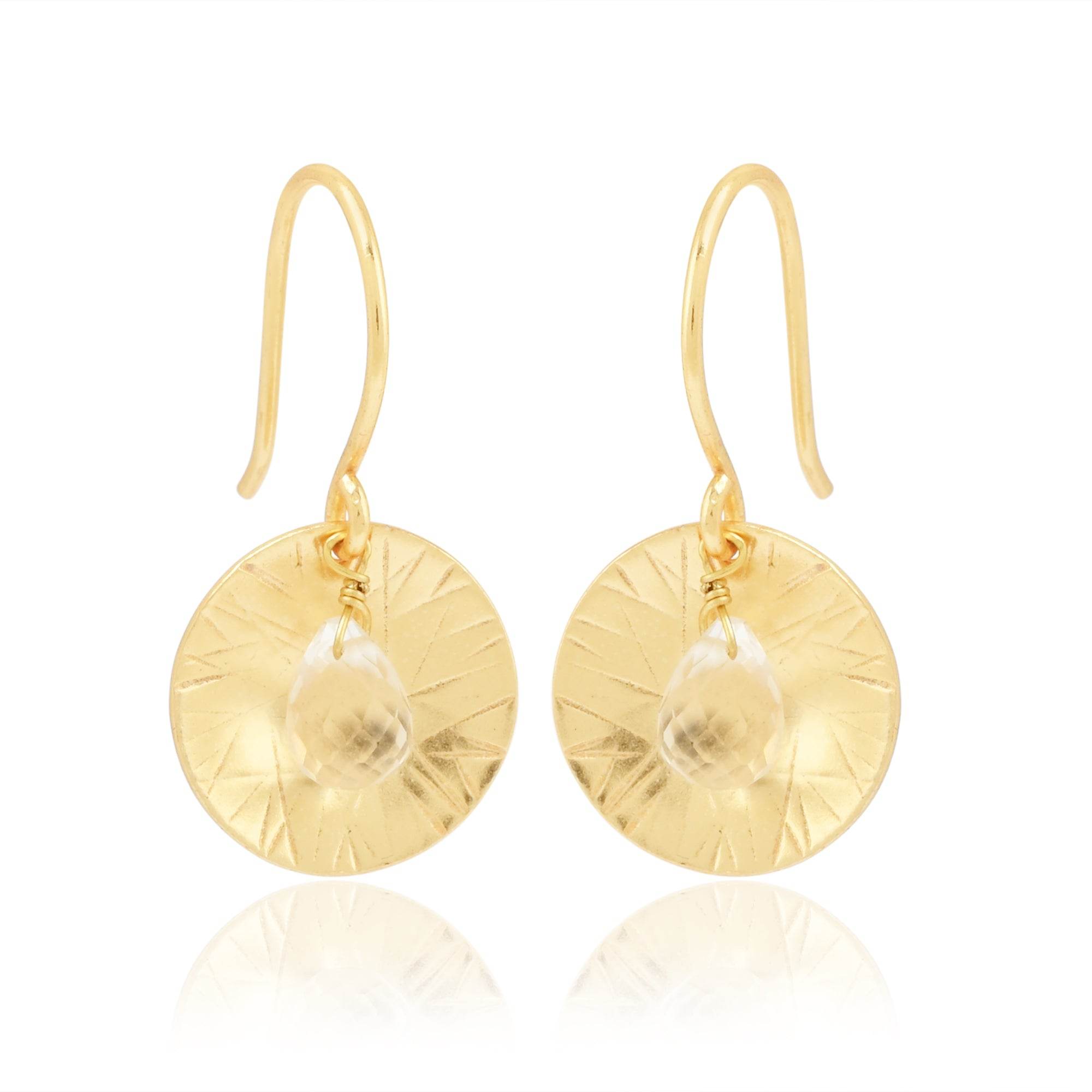 Crystal Aura Earrings - La Vitá Jewels