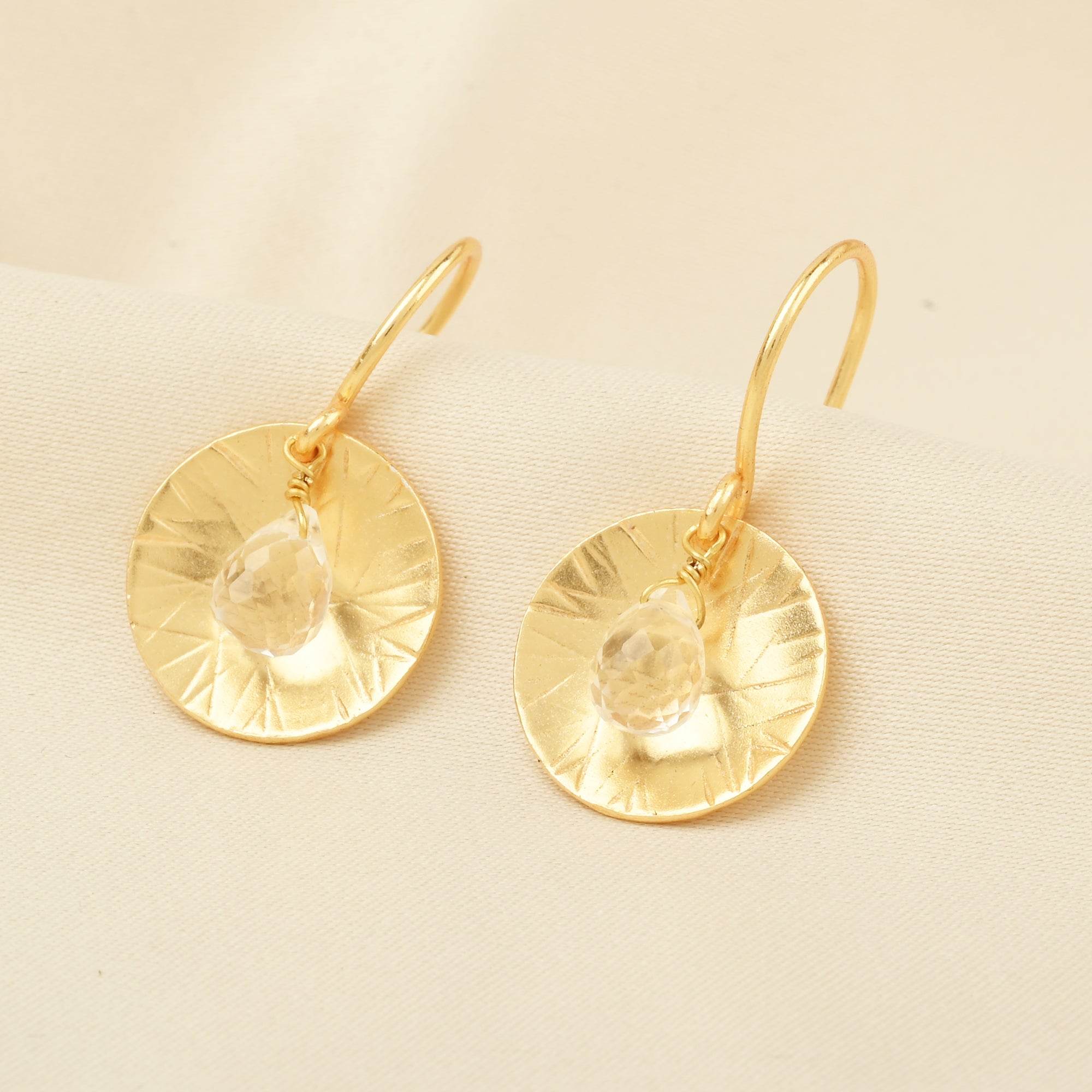Crystal Aura Earrings - La Vitá Jewels