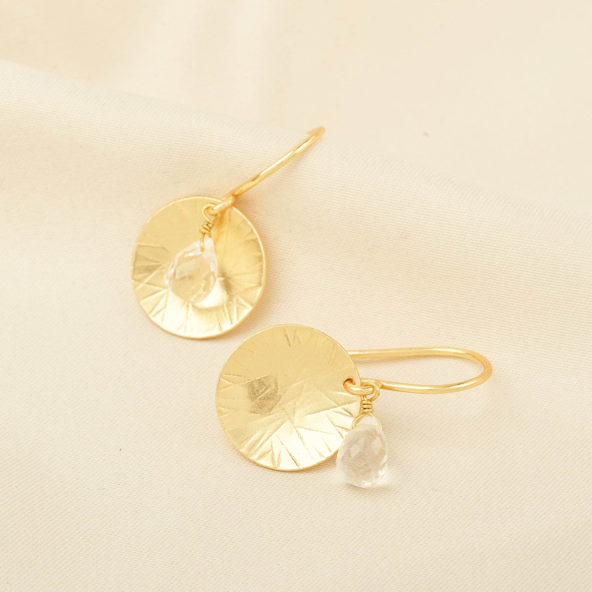 Crystal Aura Earrings - La Vitá Jewels