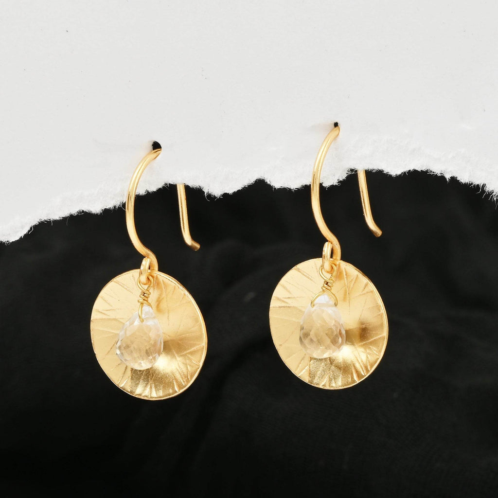 Crystal Aura Earrings - La Vitá Jewels