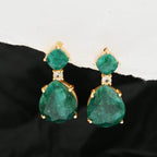 Emerald Gemstone Earring - La Vitá Jewels