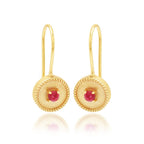 Ruby Gemstone Earrings - La Vitá Jewels