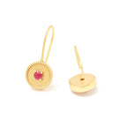 Ruby Gemstone Earrings - La Vitá Jewels