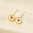 Ruby Gemstone Earrings - La Vitá Jewels