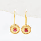Ruby Gemstone Earrings - La Vitá Jewels