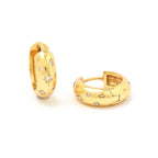 White Zircon Huggies - La Vitá Jewels