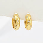 White Zircon Huggies - La Vitá Jewels