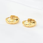 White Zircon Huggies - La Vitá Jewels