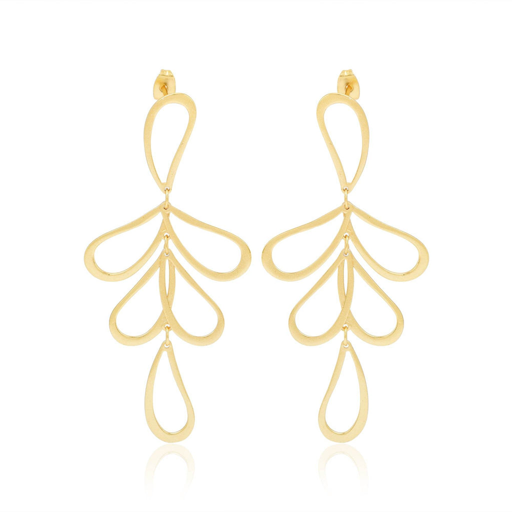 Gleaming Petals Earrings - La Vitá Jewels