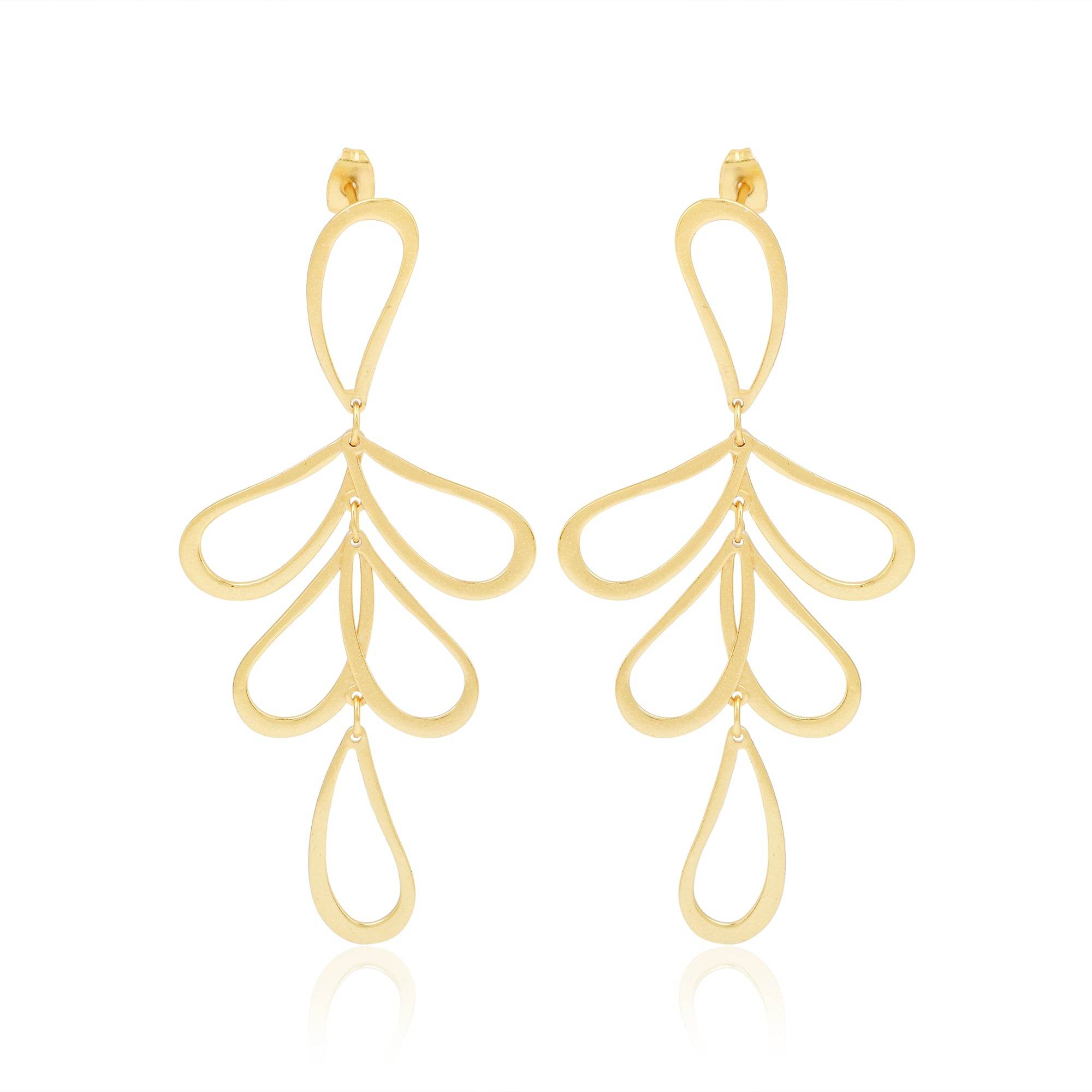 Gleaming Petals Earrings - La Vitá Jewels