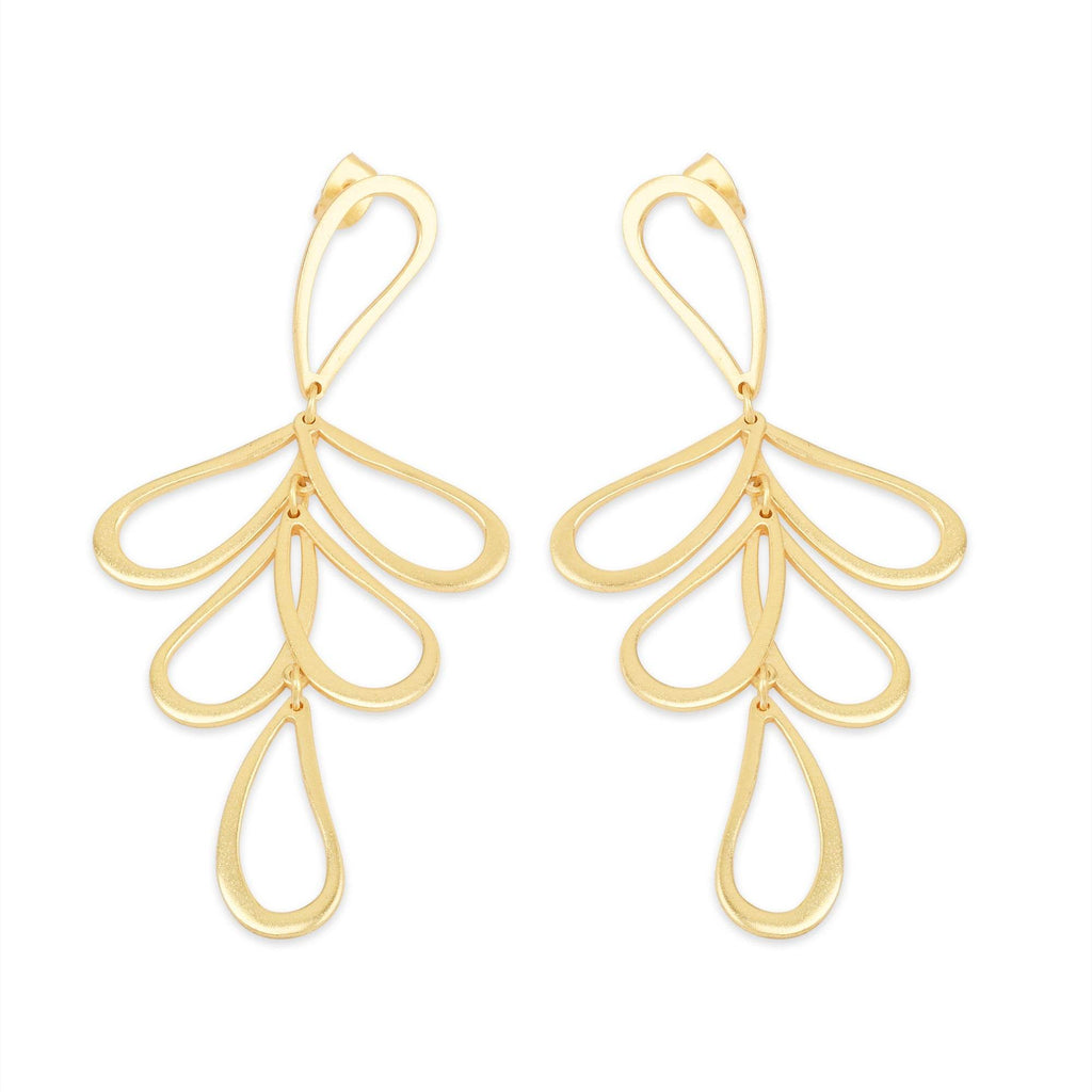 Gleaming Petals Earrings - La Vitá Jewels