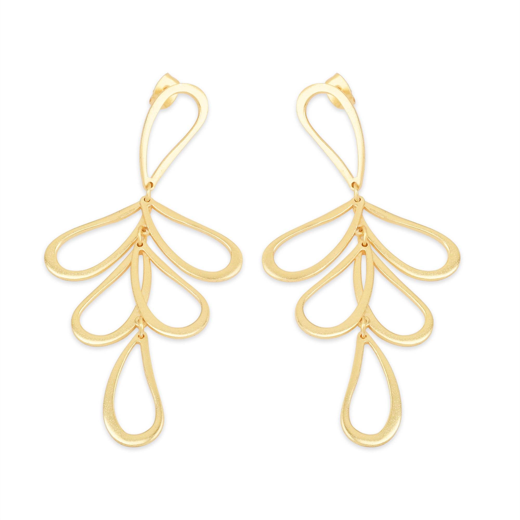Gleaming Petals Earrings - La Vitá Jewels