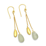 Prehnite Dangle Earrings