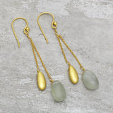 Prehnite Dangle Earrings