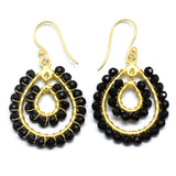 Black Onyx Dangle Earrings