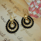 Black Onyx Dangle Earrings