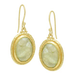 Prehnite Dangle Earrings