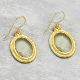 Prehnite Dangle Earrings