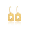 White Zircon Heart Earrings - La Vitá Jewels