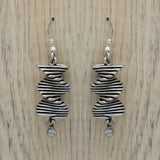 Spiral Fringe Dangle Earrings