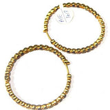 White CZ Hoop Earrings