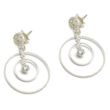 White CZ Stud Earrings