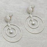 White CZ Stud Earrings