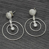 White CZ Stud Earrings