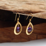 925 Sterling Silver Natural Amethyst Earrings