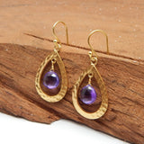 925 Sterling Silver Natural Amethyst Earrings