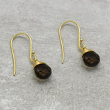 Smoky Labradorite Dangle Earrings