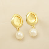 Baroque Pearl Stud Earrings