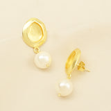 Baroque Pearl Stud Earrings