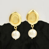 Baroque Pearl Stud Earrings