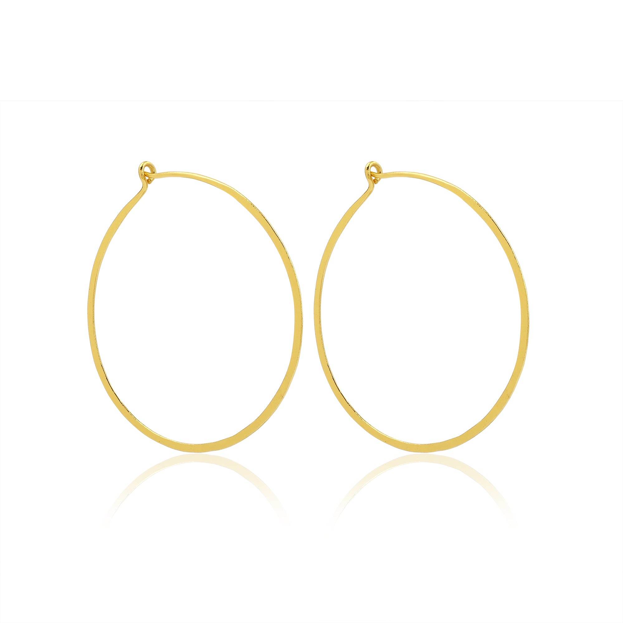 Dainty Thin Textured Hoop Earrings - La Vitá Jewels