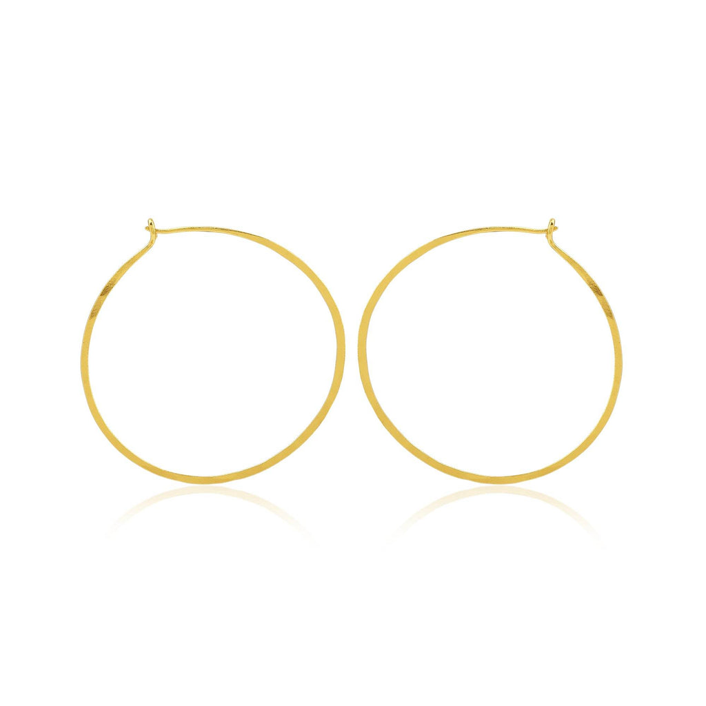 Dainty Thin Textured Hoop Earrings - La Vitá Jewels