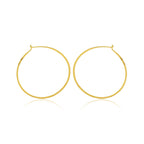 Dainty Thin Textured Hoop Earrings - La Vitá Jewels